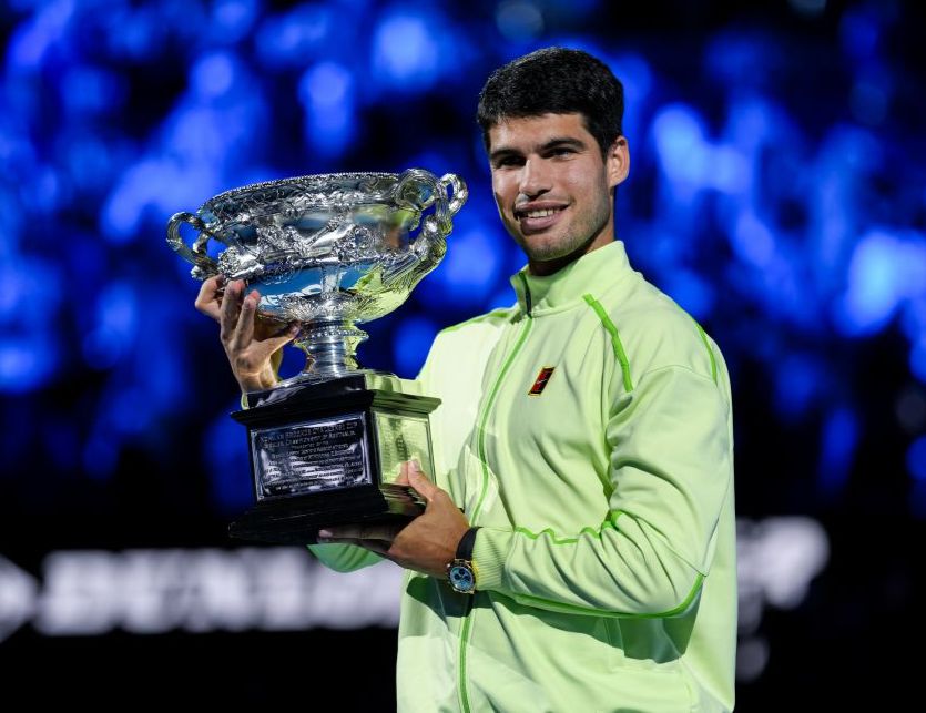 澳大利亚网球公开赛男单决赛 阿尔卡拉斯夺得冠军