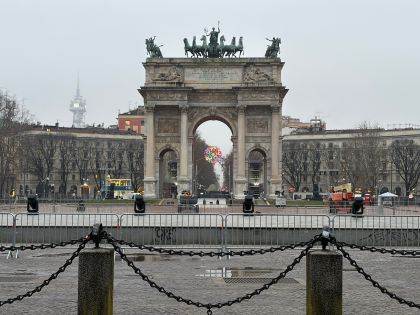 米兰冬奥会即将开幕 当地充满奥运气氛