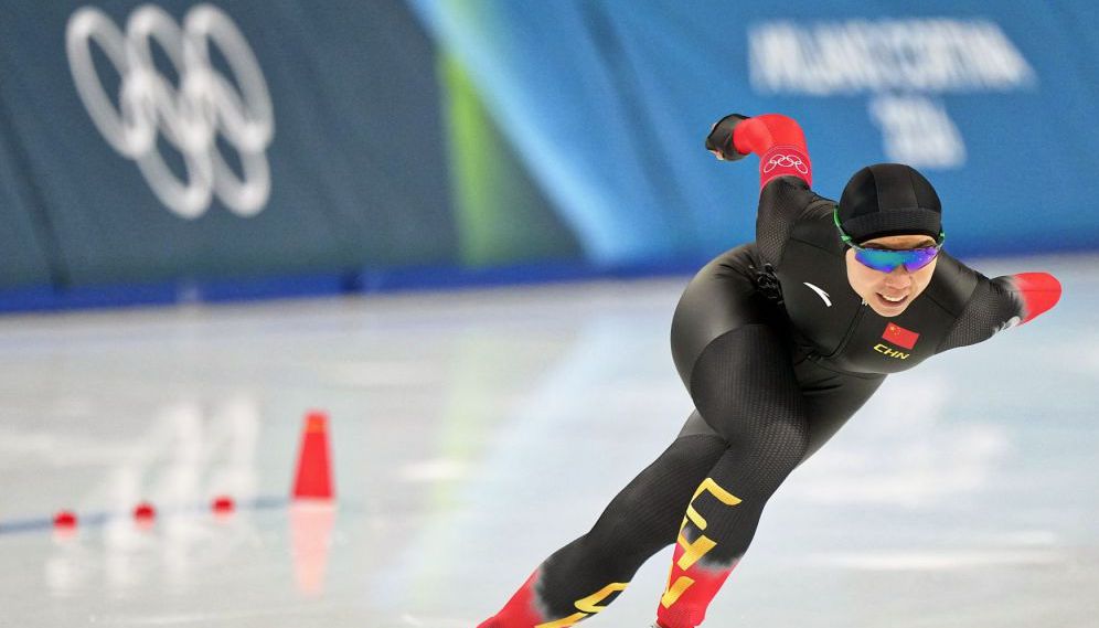 米兰冬奥会速度滑冰女子1000米决赛 中国队殷琦、韩梅分列第12、13名