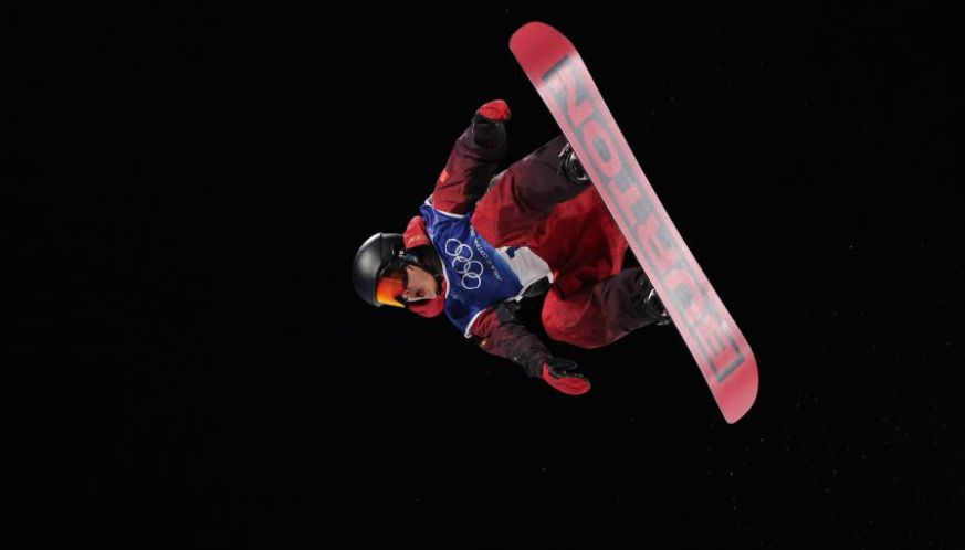 米兰冬奥会单板滑雪男子U型场地技巧预赛 王梓阳晋级决赛
