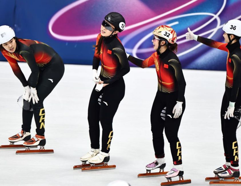 米兰冬奥会短道速滑女子3000米接力 中国队无缘A组决赛