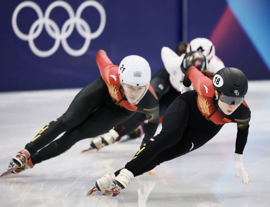 米兰冬奥会短道速滑女子1000米1/4决赛 公俐晋级半决赛