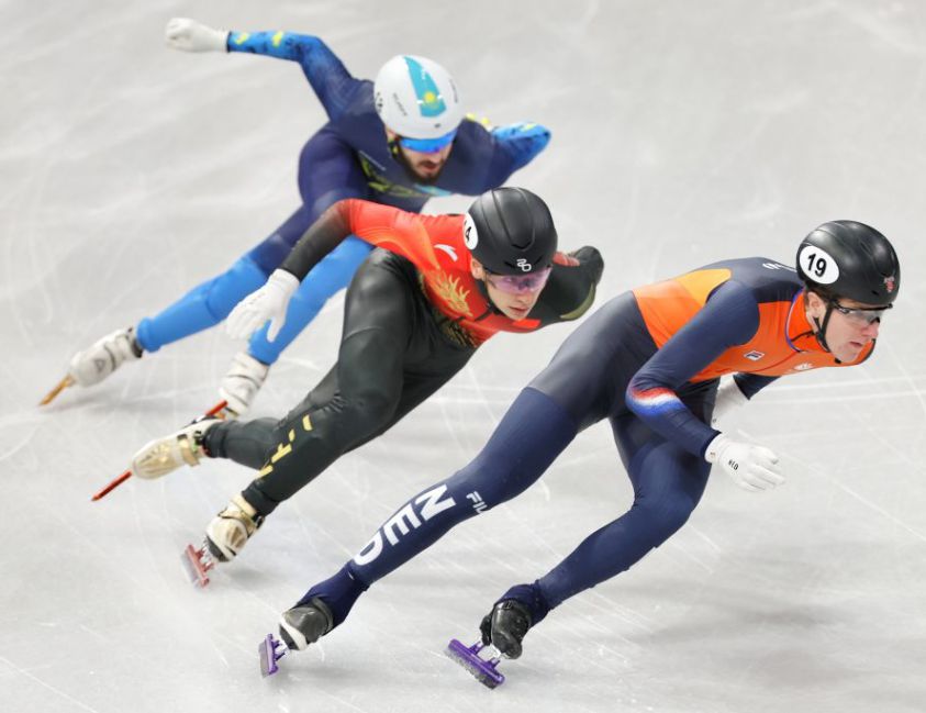 米兰冬奥会短道速滑男子500米半决赛 刘少昂无缘A组决赛