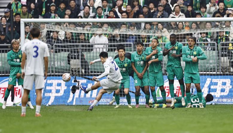 2026赛季中超联赛第3轮 北京国安1比1战平上海申花