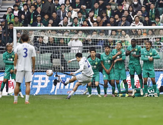 2026赛季中超联赛第3轮 北京国安1比1战平上海申花