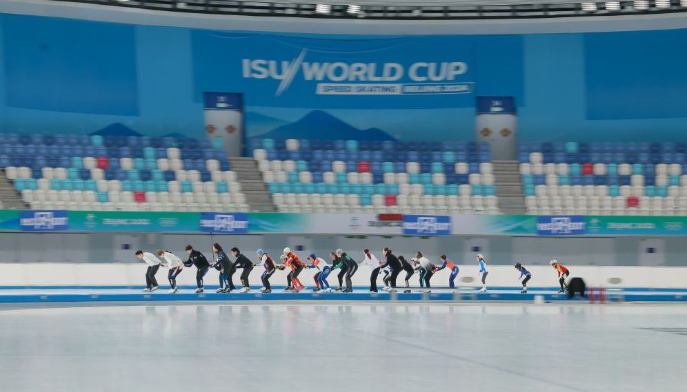 “滑向冰丝带”体验活动在北京国家速滑馆（冰丝带）举办