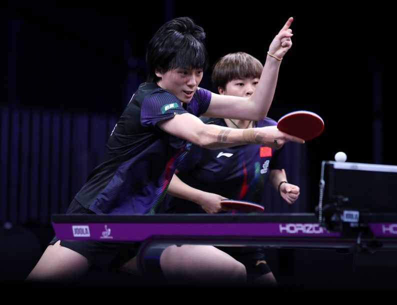 WTT美国大满贯赛女子双打1/8决赛 王艺迪/陈熠成功晋级