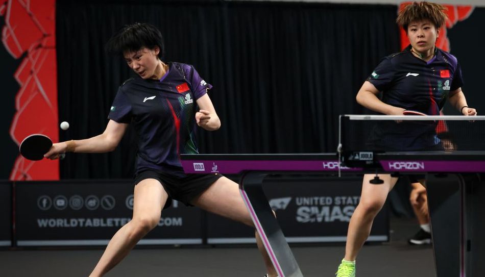 WTT美国大满贯赛女子双打1/4决赛 王艺迪/陈熠成功晋级