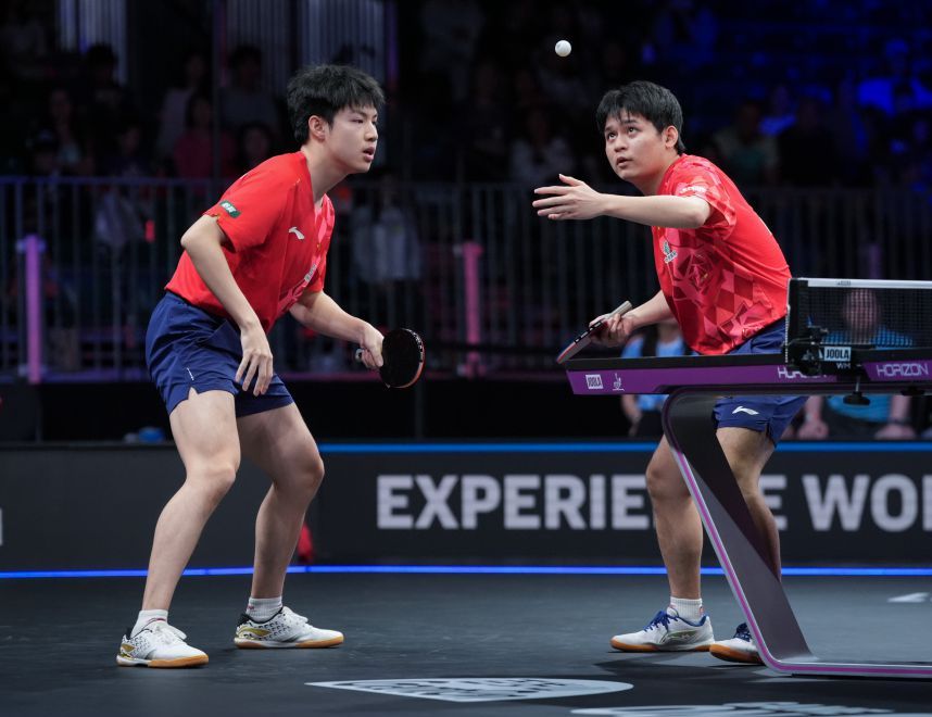 WTT美国大满贯赛男子双打1/4决赛 林诗栋/黄友政成功晋级