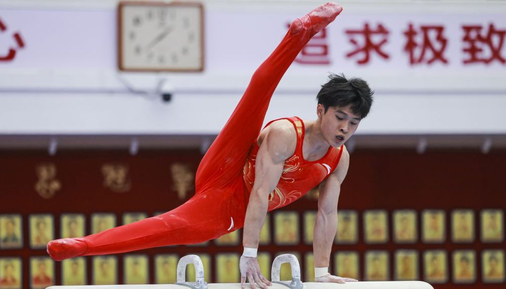 中国男子体操队实战测试在京举行