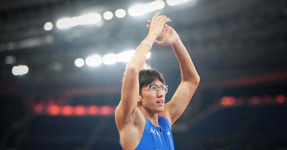 图为李泽洋在比赛中。（中国体育图片 魏征 摄）