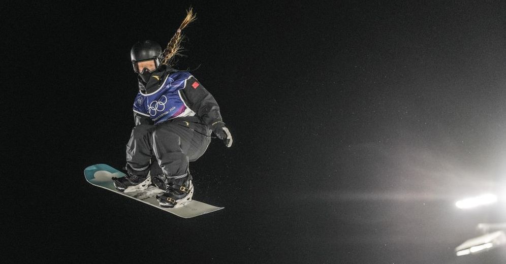 中国选手张小楠以144.50分的成绩获得第五名。图为张小楠在比赛中。
（中国体育图片 魏征 摄）