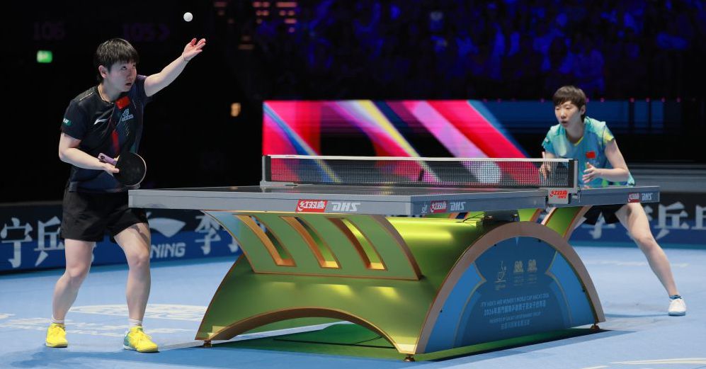 图为孙颖莎发球。（中国体育图片 鹿麟 摄）