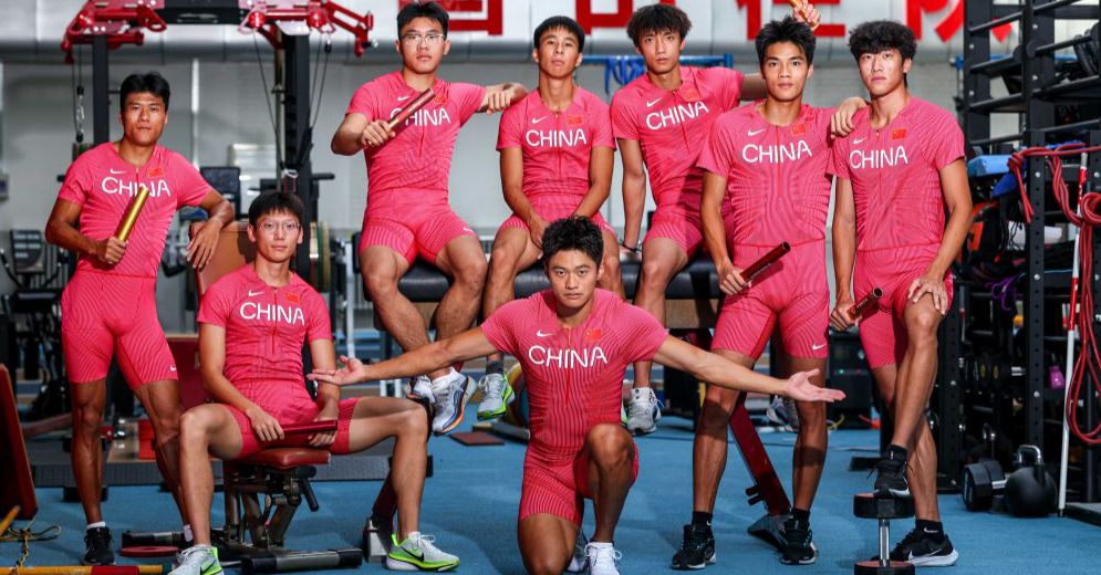 图为（左起）王胜杰、施君豪、夏健哆、陈锦丰、谢震业、吴昊霖、曾克理、黄友闻。（中国体育图片 安灵均 摄）